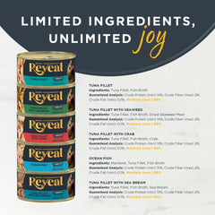 Reveal conjunto de 30 latas para gatos, variedad de sabores y formatos prácticos.