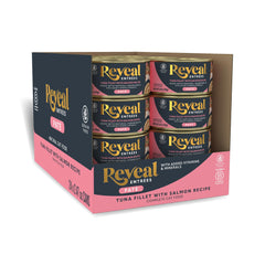 Reveal Entrées: textura paté cremosa para gatos, ideal para una comida completa y sabrosa.