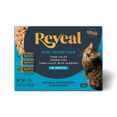 Reveal comida húmeda para gatos: variedad de sabores en latas para rotar.