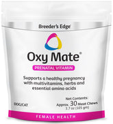 Breeder's Edge Oxy Mate de Revival para perros y gatos, snack prenatal para apoyar gestación