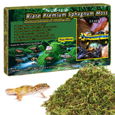 Riare musgo sphagnum natural para terrario, ideal para mantener la humedad natural.
