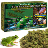 Riare musgo sphagnum natural en terrario para reptiles.