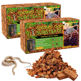 Riare sustrato coco trocitos terrario: refugio natural y comodidad para reptiles.