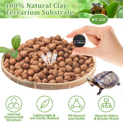 Riare sustrato ligero de arcilla: base estable para terrarios y plantas.