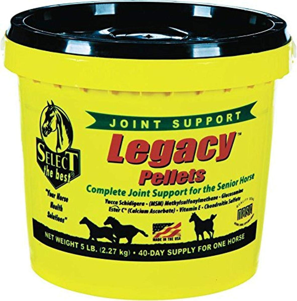 RICHDEL Legacy Pellets, bote de pellets, apoyo articular para caballos mayores.