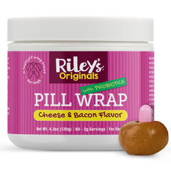 Riley's envoltorio para pastillas, empaque visible para disfrazar medicamentos