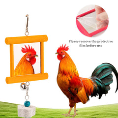 rlrich lufa-con-campanas: sonido suave y estímulo sensorial para gallinas.