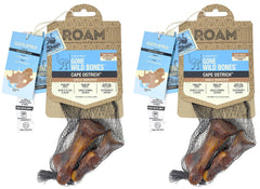 ROAM hueso de avestruz para perro, paquete de dos, masticación duradera