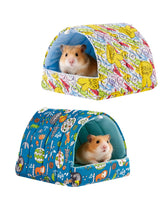 Rodizoo refugio hamster tela, refugio cómodo y estable para dormir en jaula.