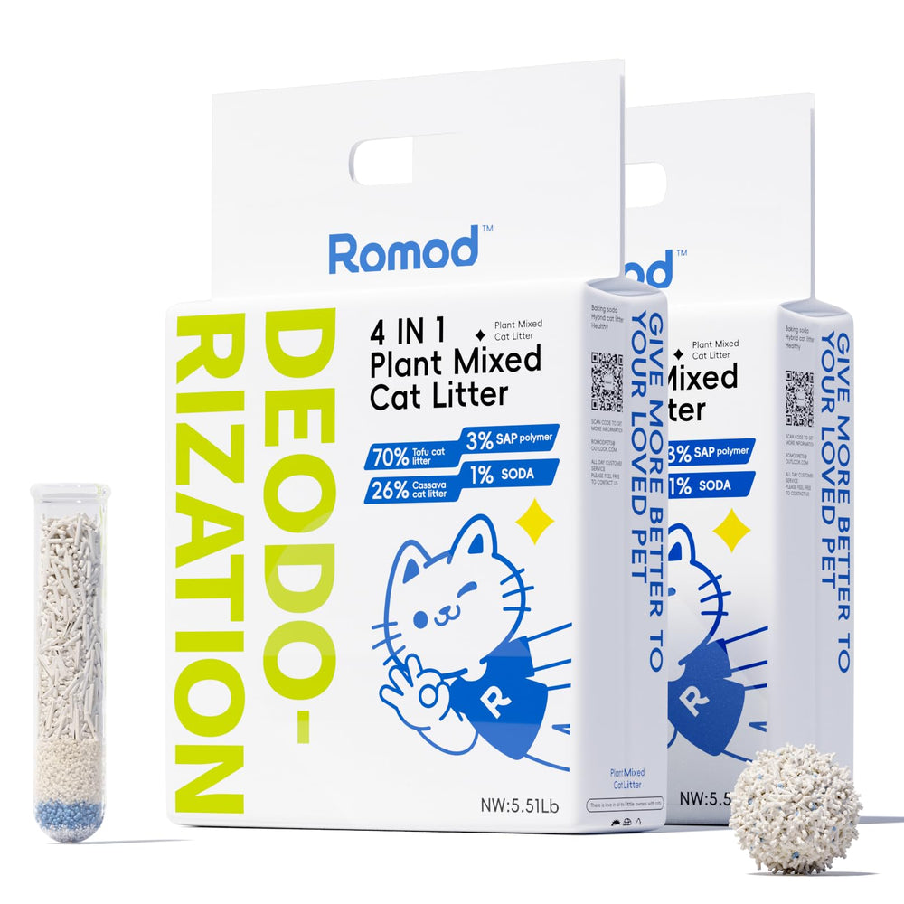 Romod 4-en-1 con tofu en empaque, facilita la compra y el inicio rápido.
