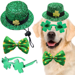 Rosulasi disfraz duende para perros con sombrero, ideal para desfiles