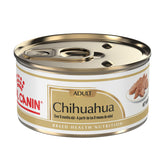 Royal Canin Chihuahua pate-en-salsa: lata de 3 oz para apetito exigente.