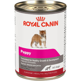 Royal Canin paté en salsa para cachorro en lata de 13.5 oz, sabor apetecible.