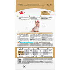 Royal Canin Yorkshire Terrier 8+ envase 2-5 lb, práctico para reposición
