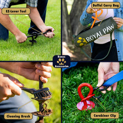 ROYAL PAW ancla de suelo resistente, proporciona estabilidad en sujeciones de longitud.