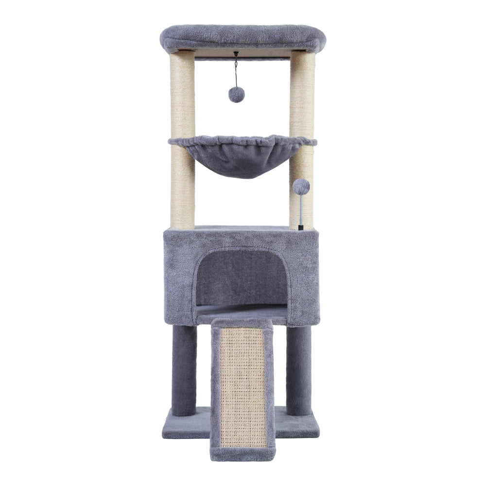 Roypet arbol-gatos-esquina-43-3: estructura estable para trepar y observar.