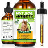 RUAKPL antibiótico natural para gatos, botella, posible apoyo a la salud general.