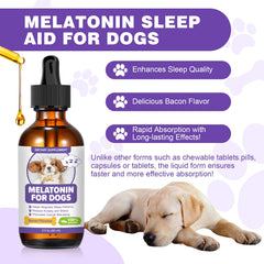 RUAKPL Melatonina para perros, sabor bacon, para hacer más agradable la toma.