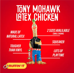 Ruffin' It Tony Mohawk: juguete en forma de pollo para juegos de tira y afloje