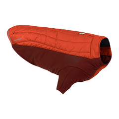 Ruffwear Powder Hound: chaqueta con cremallera Vislon para ajuste seguro en frío.