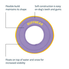 Ruffwear Hydro Plane gran anillo para recoger fácilmente, incluso hocico corto