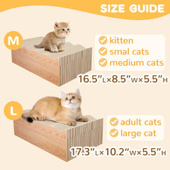 RUMUUKE superficie rascar gato grande, ideal para gatos pequeños y medianos.