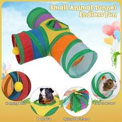 Rypet túnel para conejos y hámsters ofrece refugio cómodo y juego.