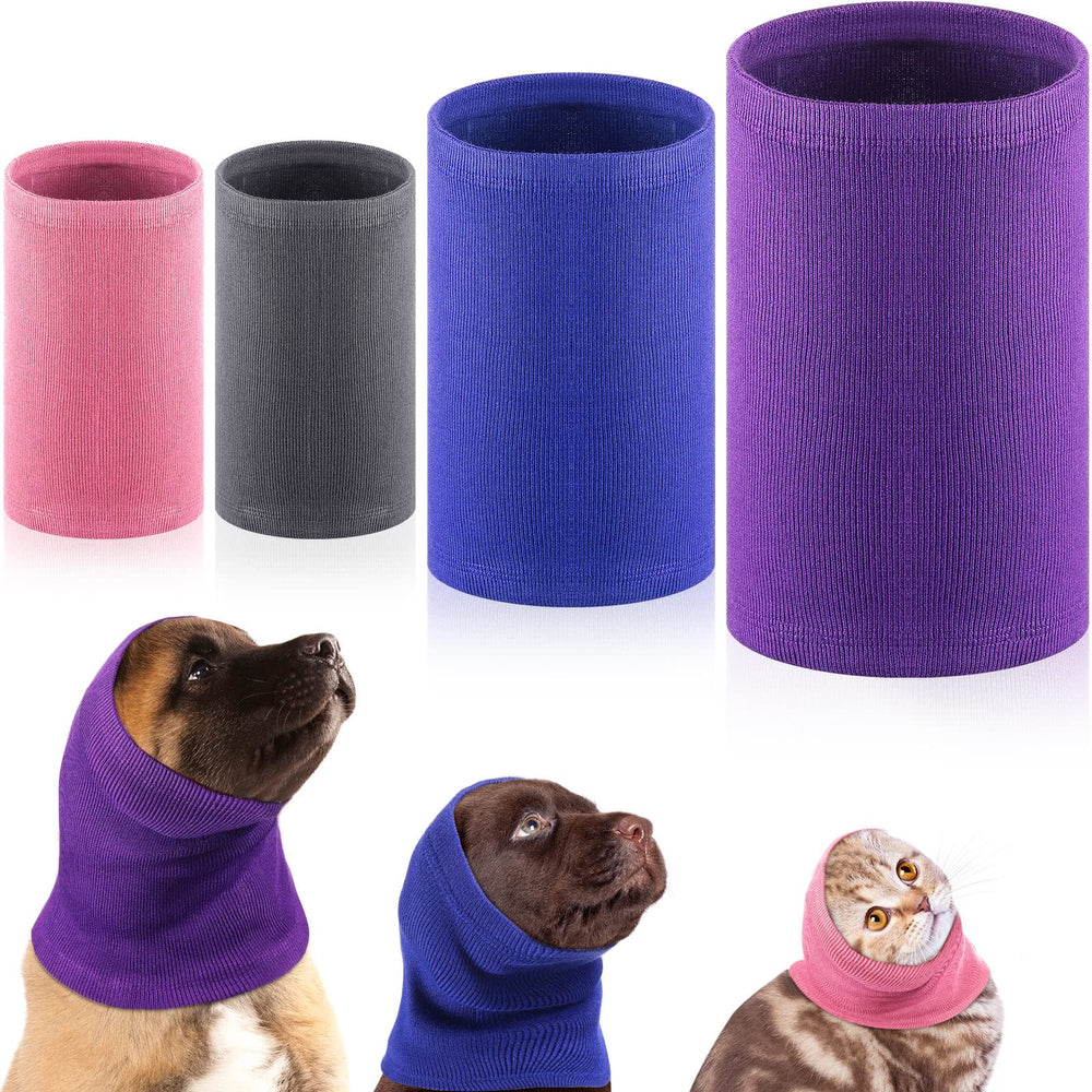 Saintrygo cubre orejas para perro azul reduce el ruido y favorece la calma.