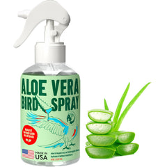 Samorillo spray de aves Aloe Vera, envase 8,5 oz, hidrata piel y plumaje.