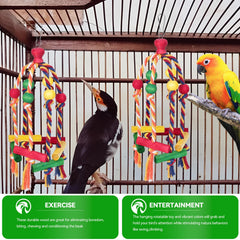 Samtotopets juguete con cadena y cuerda resistentes para colgar en jaula