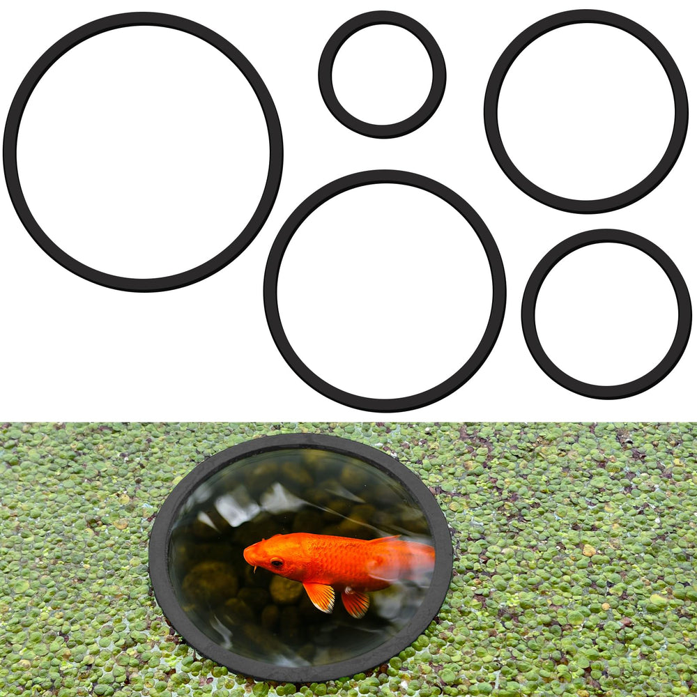 SANJHFF anillos flotantes para plantas, organizan áreas flotantes en el acuario.