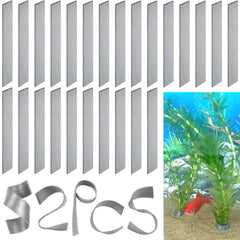 SANJHFF pesos plantas acuario: paquete completo para fijar plantas vivas y evitar flotación.