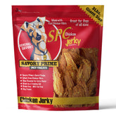 Savory Prime Jerky de Pollo, 32 onzas, presentación atractiva, snack natural para perros.