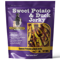 Savory Prime envoltorio de pato y batata dulce: snack sabroso para perros activos