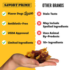 Savory Prime Wrap Pato y Batata: trozos de pato real para una proteína sabrosa