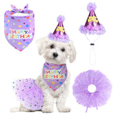 SCENEREAL banda de cumpleaños para perro, enfoque: banda, ideal para fotos festivas