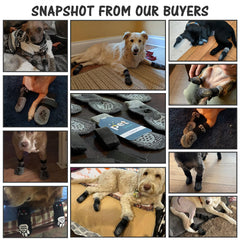 SCENEREAL calcetines para perro, ajuste con correa removible, se quedan en su lugar.