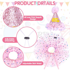 Conjunto SCENEREAL para perro princesa, ideal para fotos y fiestas.