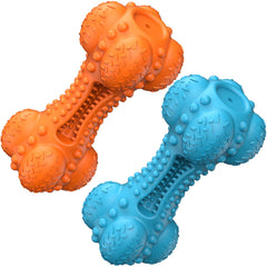 SCHITEC Juguete doble chillido para perros, ideal para masticar y jugar.