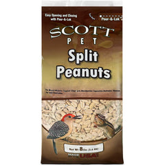 Scott Pet cacahuates partidos sin cáscara en bolsa de 8 lb para aves.