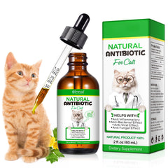 SDJUFEI antibióticos naturales para gatos, bote de 2 oz, apoyo general para el bienestar felino