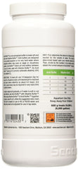 Seachem Acid Buffer 600 g con etiqueta detallada para uso seguro.