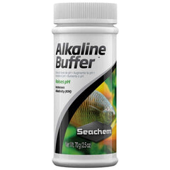 Seachem Alkaline Buffer, botella frontal, eleva el pH de acuarios plantados de forma estable.