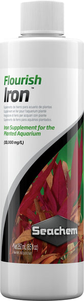 Seachem Flourish Iron, botella de 250 ml, favorece color y crecimiento de plantas acuáticas