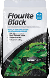 Seachem Flourite Black Clay Gravel para acuario, base estable para plantas.
