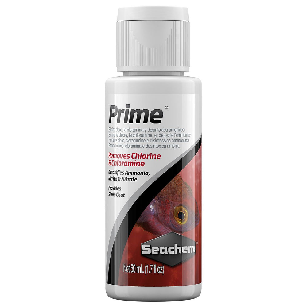 Seachem Prime, botella de dosificación para acondicionar agua nueva