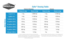 Seachem Safe: envase seco de mayor concentración para uso continuo.