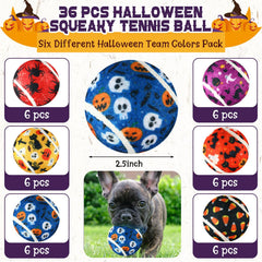 Seenelling bola tenis tamaño 2-5 pulgadas para perros, fácil de atrapar y morder.