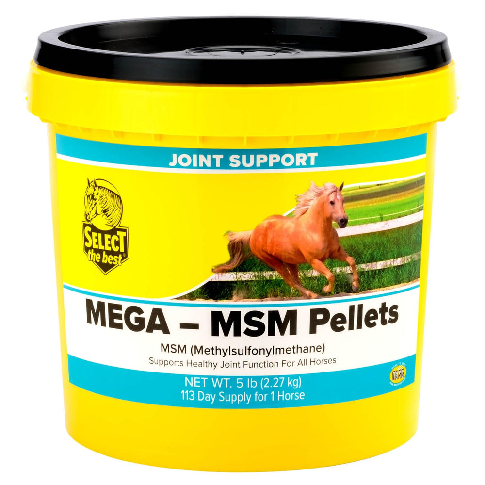Select The Best Mega-MSM Pellets, bolsa de 5 lb, mayor palatabilidad gracias al salvado de arroz
