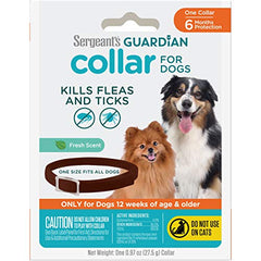 Sergeant's Guardian collar para perros con cierre seguro, fácil de colocar.